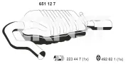 Endschalldämpfer rechts ERNST 651127
