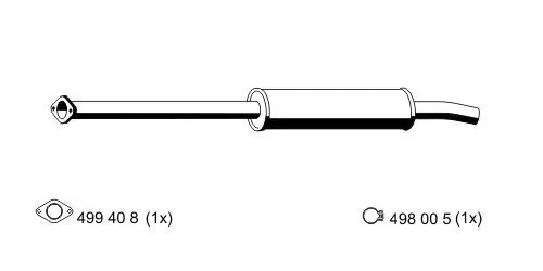 Vorschalldämpfer ERNST 670005 Bild Vorschalldämpfer ERNST 670005