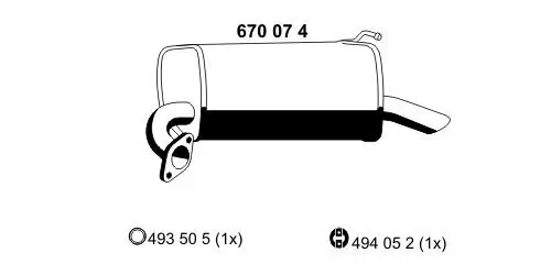 Endschalldämpfer ERNST 670074 Bild Endschalldämpfer ERNST 670074