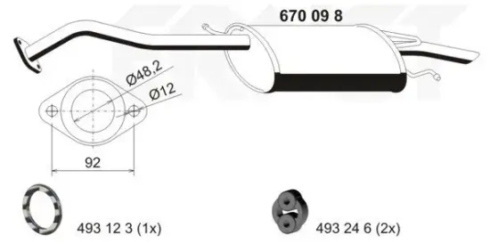 Endschalldämpfer ERNST 670098 Bild Endschalldämpfer ERNST 670098