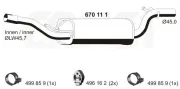 Mittelschalldämpfer ERNST 670111