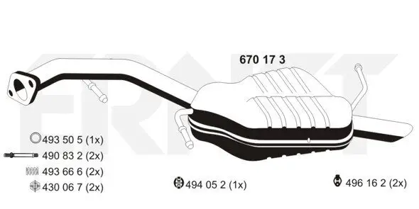 Endschalldämpfer ERNST 670173