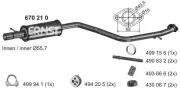 Mittelschalldämpfer ERNST 670210
