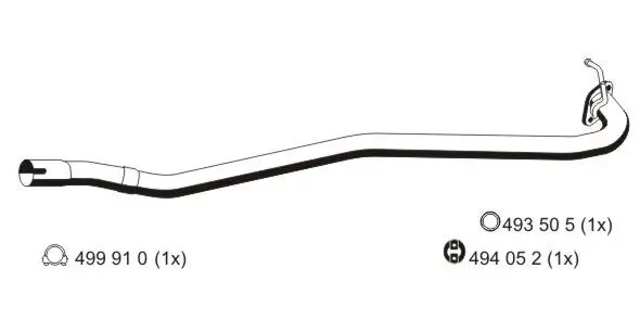 Abgasrohr Mitte ERNST 670418
