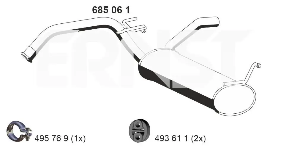 Endschalldämpfer ERNST 685061