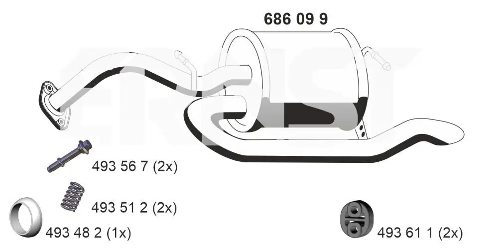Endschalldämpfer ERNST 686099