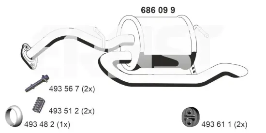 Endschalldämpfer ERNST 686099 Bild Endschalldämpfer ERNST 686099