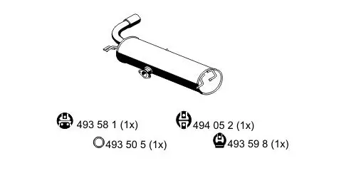 Endschalldämpfer ERNST 688017 Bild Endschalldämpfer ERNST 688017