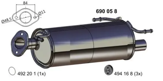 Endschalldämpfer ERNST 690058 Bild Endschalldämpfer ERNST 690058