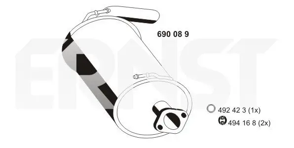 Endschalldämpfer ERNST 690089