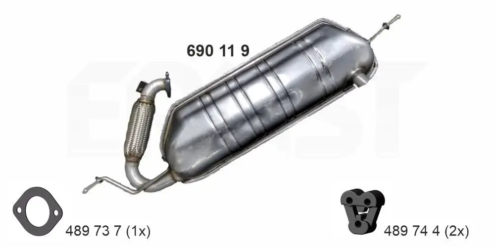 Endschalldämpfer ERNST 690119