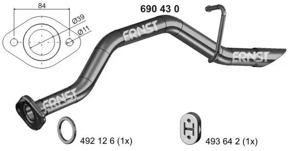 Abgasrohr ERNST 690430