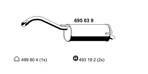 Endschalldämpfer ERNST 695039 Bild Endschalldämpfer ERNST 695039