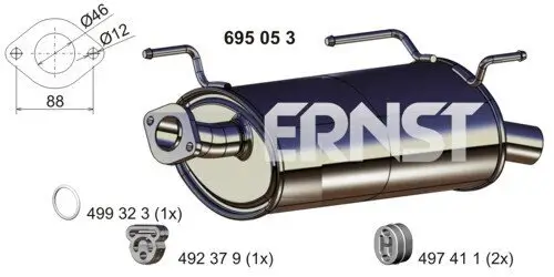 Endschalldämpfer ERNST 695053