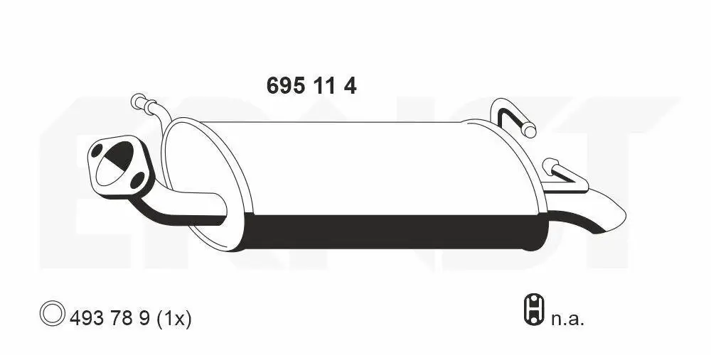 Endschalldämpfer ERNST 695114