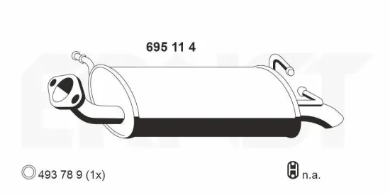 Endschalldämpfer ERNST 695114 Bild Endschalldämpfer ERNST 695114
