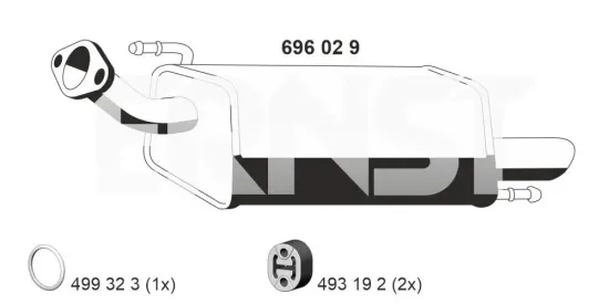 Endschalldämpfer ERNST 696029 Bild Endschalldämpfer ERNST 696029