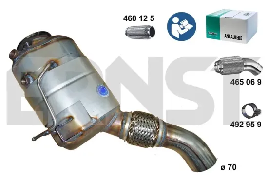 Ruß-/Partikelfilter, Abgasanlage ERNST 920131 Bild Ruß-/Partikelfilter, Abgasanlage ERNST 920131