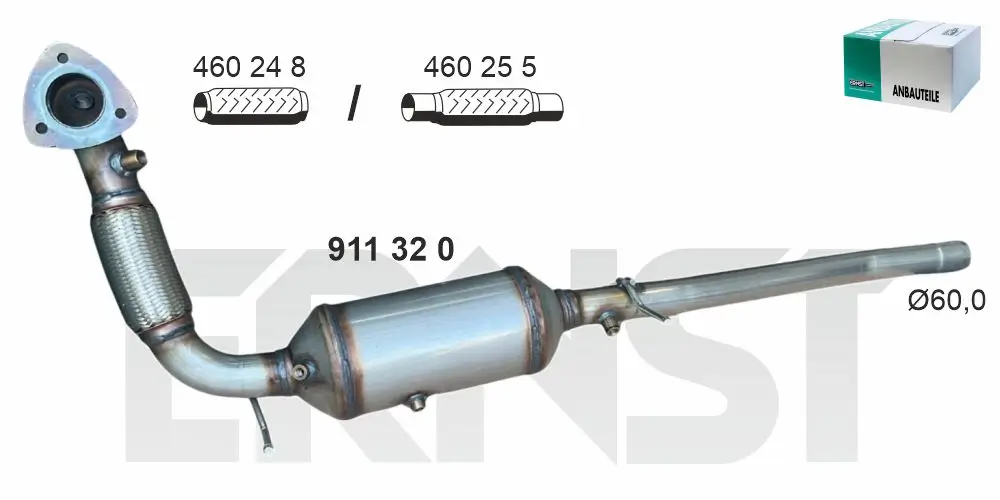 Ruß-/Partikelfilter, Abgasanlage ERNST 911320