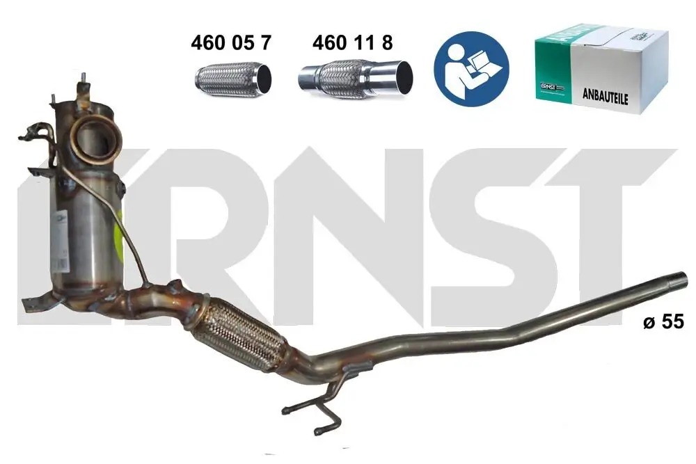 Ruß-/Partikelfilter, Abgasanlage ERNST 920087