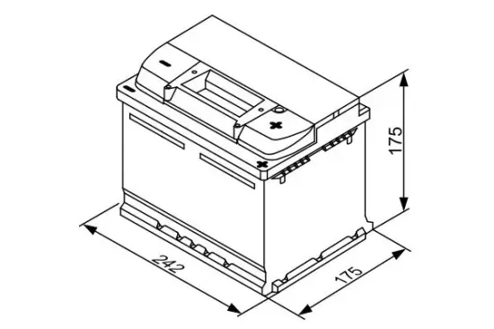 Starterbatterie 12 V 53 Ah BOSCH 0 092 S30 041 Bild Starterbatterie 12 V 53 Ah BOSCH 0 092 S30 041