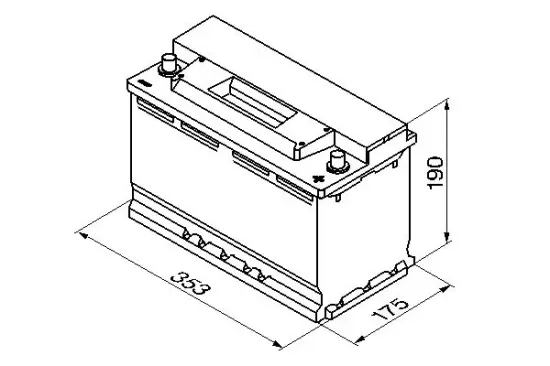 Starterbatterie 12 V 90 Ah BOSCH 0 092 S30 130 Bild Starterbatterie 12 V 90 Ah BOSCH 0 092 S30 130