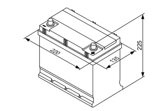 Starterbatterie 12 V 45 Ah BOSCH 0 092 S30 160 Bild Starterbatterie 12 V 45 Ah BOSCH 0 092 S30 160