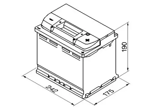 Starterbatterie 12 V 60 Ah BOSCH 0 092 S40 050 Bild Starterbatterie 12 V 60 Ah BOSCH 0 092 S40 050