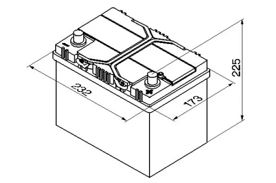 Starterbatterie 12 V 60 Ah BOSCH 0 092 S40 240 Bild Starterbatterie 12 V 60 Ah BOSCH 0 092 S40 240