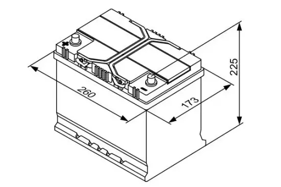 Starterbatterie 12 V 70 Ah BOSCH 0 092 S40 270 Bild Starterbatterie 12 V 70 Ah BOSCH 0 092 S40 270