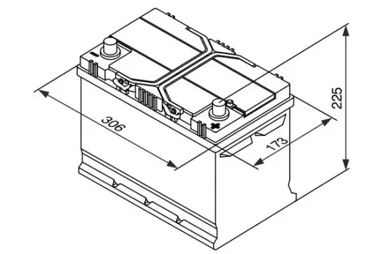 Starterbatterie 12 V 95 Ah BOSCH 0 092 S40 280 Bild Starterbatterie 12 V 95 Ah BOSCH 0 092 S40 280