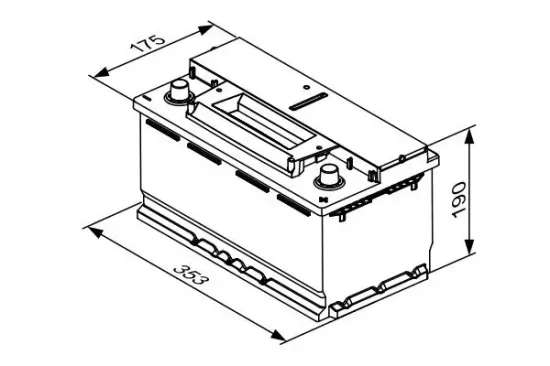 Starterbatterie 12 V 95 Ah BOSCH 0 092 S4E 130 Bild Starterbatterie 12 V 95 Ah BOSCH 0 092 S4E 130