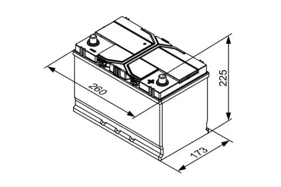 Starterbatterie 12 V 72 Ah BOSCH 0 092 S4E 410 Bild Starterbatterie 12 V 72 Ah BOSCH 0 092 S4E 410