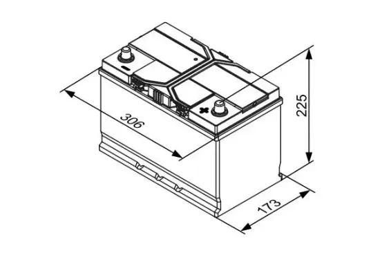 Starterbatterie 12 V 85 Ah BOSCH 0 092 S4E 420 Bild Starterbatterie 12 V 85 Ah BOSCH 0 092 S4E 420
