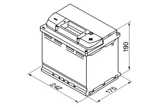 Starterbatterie 12 V 63 Ah BOSCH 0 092 S50 050 Bild Starterbatterie 12 V 63 Ah BOSCH 0 092 S50 050