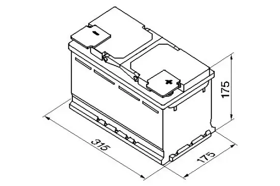 Starterbatterie 12 V 85 Ah BOSCH 0 092 S50 100 Bild Starterbatterie 12 V 85 Ah BOSCH 0 092 S50 100