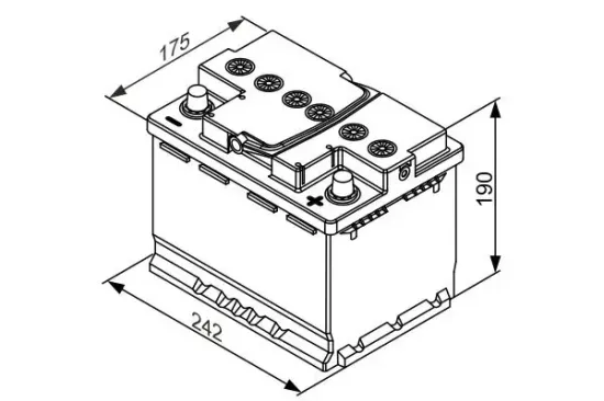 Starterbatterie 12 V 60 Ah BOSCH 0 092 S5A 050 Bild Starterbatterie 12 V 60 Ah BOSCH 0 092 S5A 050