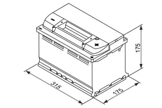 Starterbatterie 12 V 75 Ah BOSCH 0 092 S4E 100 Bild Starterbatterie 12 V 75 Ah BOSCH 0 092 S4E 100