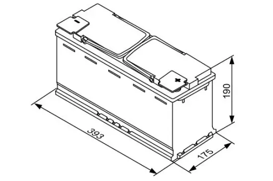 Starterbatterie 12 V 105 Ah BOSCH 0 092 S5A 150 Bild Starterbatterie 12 V 105 Ah BOSCH 0 092 S5A 150