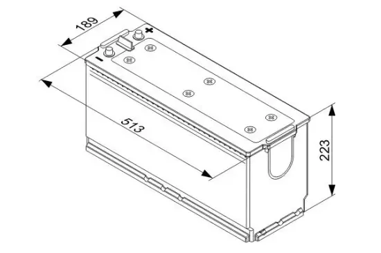 Starterbatterie 12 V 140 Ah BOSCH 0 092 T40 760 Bild Starterbatterie 12 V 140 Ah BOSCH 0 092 T40 760