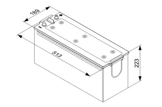 Starterbatterie 12 V 145 Ah BOSCH 0 092 T50 750 Bild Starterbatterie 12 V 145 Ah BOSCH 0 092 T50 750