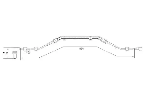 Sensor, Raddrehzahl Hinterachse links BOSCH 0 265 001 276