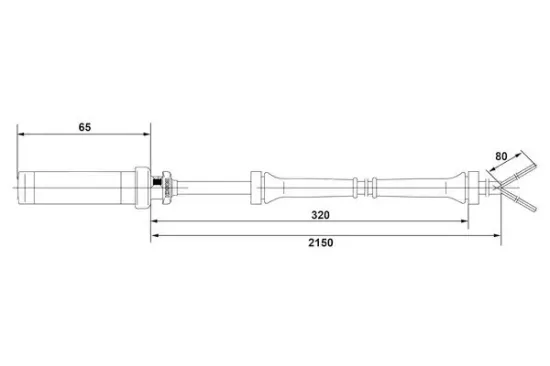 Sensor, Raddrehzahl Vorderachse BOSCH 0 265 004 009 Bild Sensor, Raddrehzahl Vorderachse BOSCH 0 265 004 009