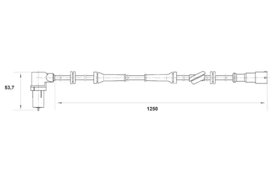 Sensor, Raddrehzahl Vorderachse rechts BOSCH 0 265 006 164 Bild Sensor, Raddrehzahl Vorderachse rechts BOSCH 0 265 006 164