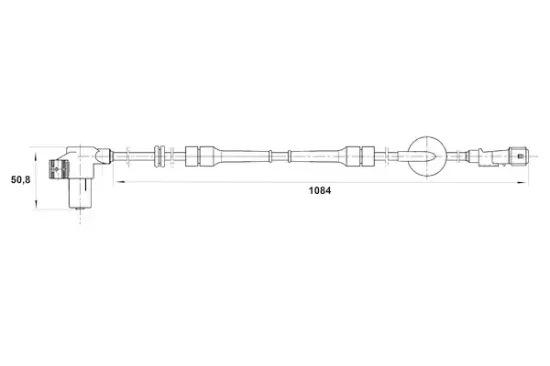 Sensor, Raddrehzahl Vorderachse BOSCH 0 265 006 205 Bild Sensor, Raddrehzahl Vorderachse BOSCH 0 265 006 205