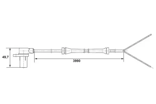 Sensor, Raddrehzahl Vorderachse BOSCH 0 265 006 214 Bild Sensor, Raddrehzahl Vorderachse BOSCH 0 265 006 214