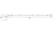 Sensor, Raddrehzahl Hinterachse links BOSCH 0 265 006 328