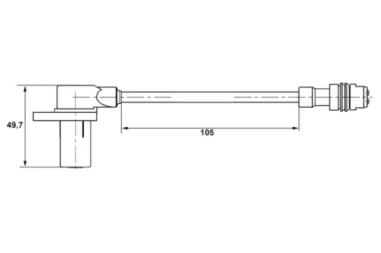Sensor, Raddrehzahl BOSCH 0 265 006 344 Bild Sensor, Raddrehzahl BOSCH 0 265 006 344