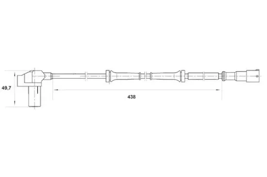 Sensor, Raddrehzahl BOSCH 0 265 006 383 Bild Sensor, Raddrehzahl BOSCH 0 265 006 383