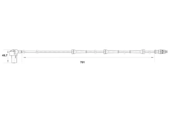 Sensor, Raddrehzahl BOSCH 0 265 006 384 Bild Sensor, Raddrehzahl BOSCH 0 265 006 384